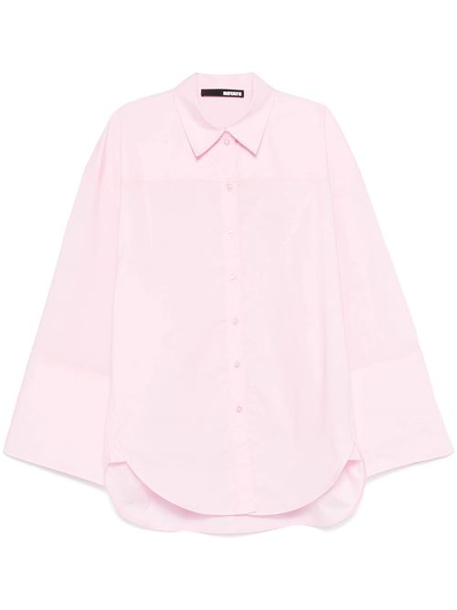 Pink organic cotton woman shirt ROTATE BIRGERCHR | 1127141011BCR5331011